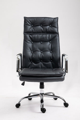 Koa Ergonomic Executive Office Chair Upholstered in Capitone Style 1