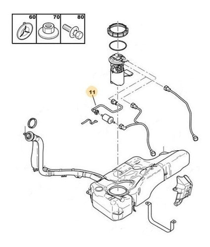 Peugeot Tubo Combustible 0