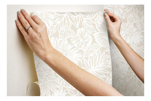 RoomMates Peel and Stick Wallpaper Roll with Leaf Design 6