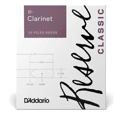 Daddario Reserve Classic DCT1025 Clarinete Bb N2.5 X10 0