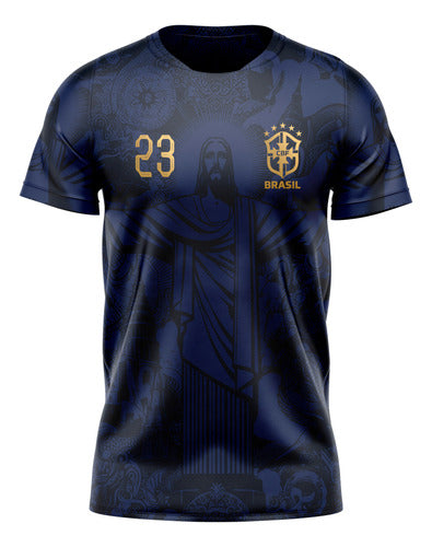 Brazil Football Shirt Concept Christ the Redeemer Ederson 0