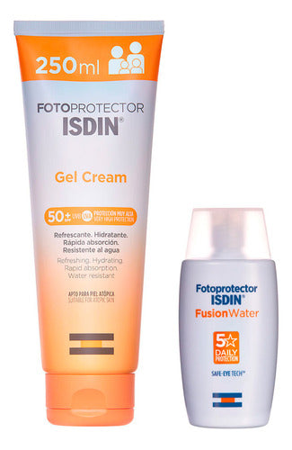 Isdin Set Proteccion Solar Fusion Water + Gel Crema 250ml 0