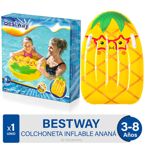 Inflatable Pineapple Mat for Kids Pool Float Bestway 0