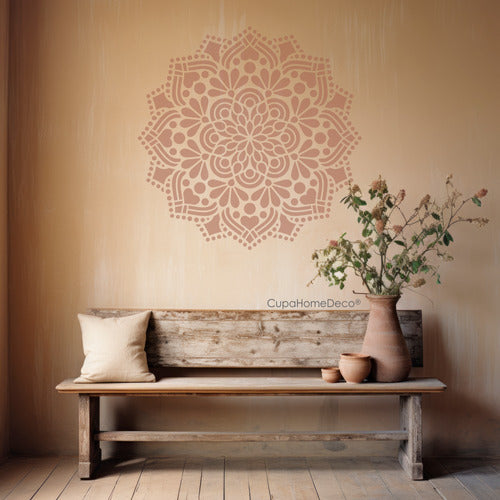 Cupa Home Deco Stencil Mandala Bombay 50x50 0