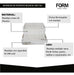 Form White Plastic Trays (Set of 2) 2