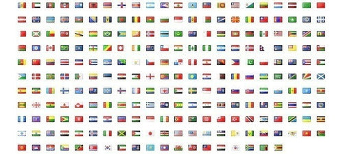 Rapi Arte 13 Country Flags 90 x 60 Cm Official Strengthened With Ropes 1