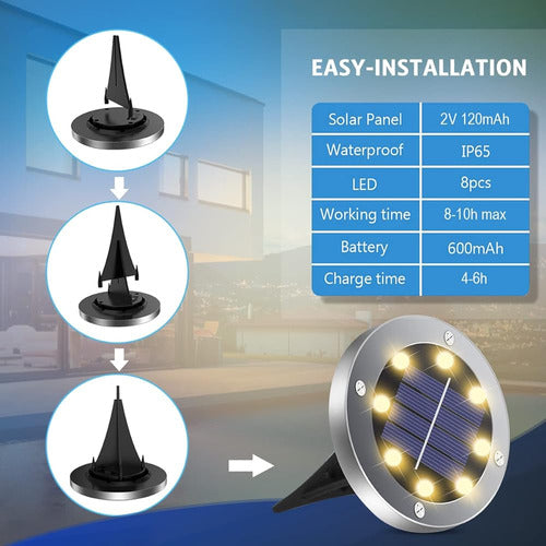 ~? Luces Solares Al Aire Libre 12 Paquetes, Luces Solares De 1