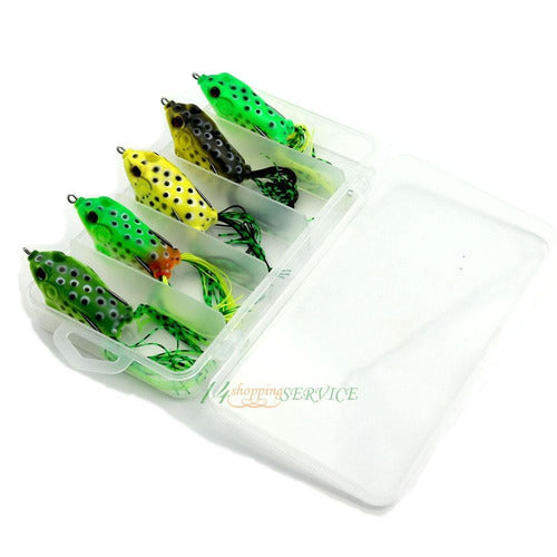 Soft Plastic Frog Lure Set - 5 Pieces - 5.5 cm - 8g 4