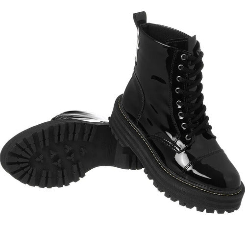 Amorelle Bota Femenina Tractorada Plataforma Lumiss Colores 6