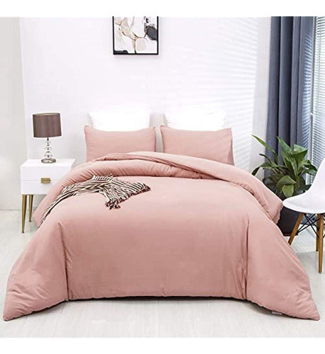 Luxlovery Blush Pink Comforter Set Twin Dusty Rose Ropa De C 3