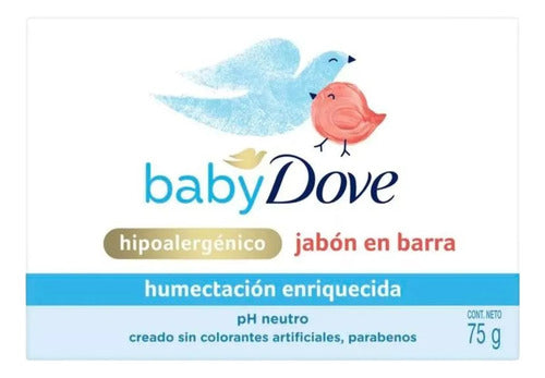 Baby Dove Enriched Moisture Bar Soap X3 Units 1