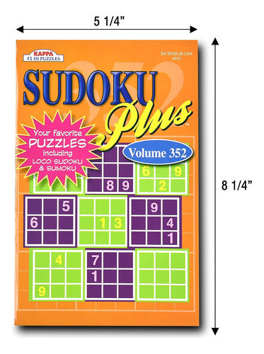 Paquete De 5 Libros De Sudoku Y Wordsearch, 20x13 Cm 1