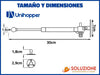 Pistón A Gas Doble Acción Unihopper Cierre Suave Premium N 4