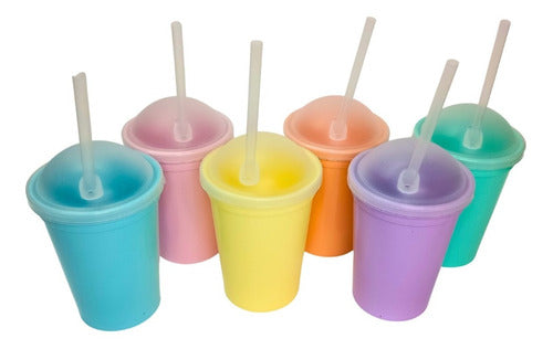 Milkshake Cups with Transparent Lid - 10 Pack 0