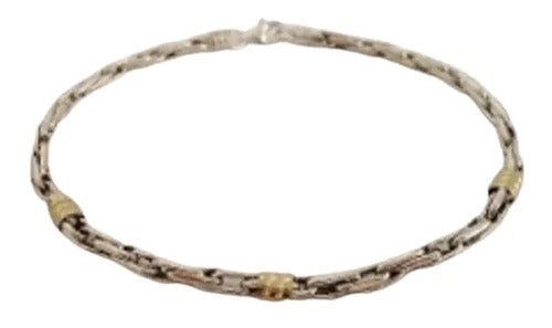 El Trust Joyero Pulsera Eslabon Soga N°4 Plata 925 Oro 18k Oferta Garantia 0