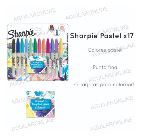 Sharpie Kit 12 Pastel Fine Markers + Mandalas 3