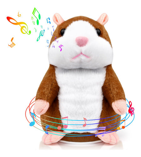 Juguete Adorable Mímica Pet Hablan Talking Hamster Record Ra 0