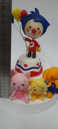 Plin Plin And His Friends Cold Porcelain Cake Decoration 3