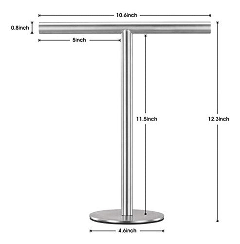 Soporte De Toalla De Mano De Baño Pynsseu De Pie, Soporte De 2