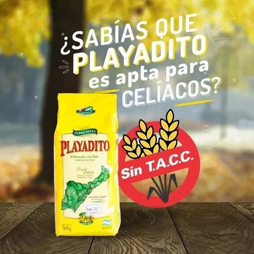 Playadito Suave Pack X3u Yerba Mate Sin TACC 500g 2