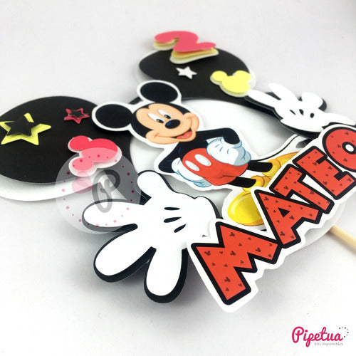 Topper 3d P/ Torta Mickey Mouse Y Amigos Adorno Torta Centro 0