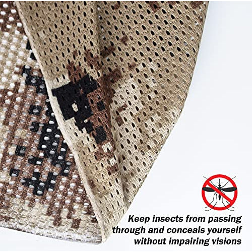 Grvcn Camouflage Net for Hunting Camping 1.5x2m - Desert 2