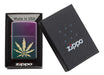 Zippo 49185 Iridescent Mari Juana Leaf Guarantee 1