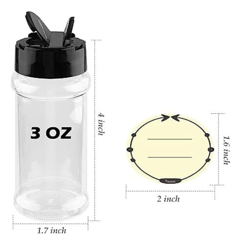 Tuzazo Tuzazo Tarro De Especias De Plástico Transparente 1