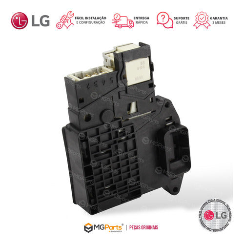 Trava Porta Lavadora Lava Seca LG Wm20vvs6 - 127v 6