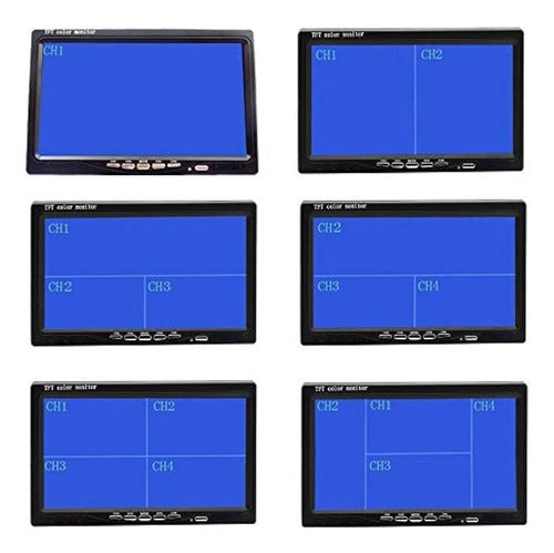 Hikity Quad Split Monitor 7 Inches HD TFT LCD Screen 3