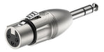 Roxtone RA3XFJM 6.3mm Stereo Male to XLR Female Adapter Plug 0