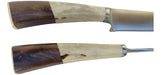 Seigen 14 Handcrafted Knife and Fork Set with Combined Wood and Deer Antler Handle 3