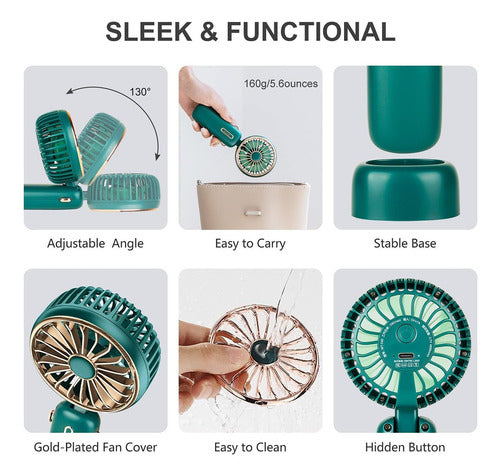 Smartelf Mini Hand Fan, mAh, Battery Operated 5