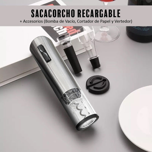 Belmotec Kit Set Vino Accesorios Sacacorcho Regalo En Caja 4 Piezas 1