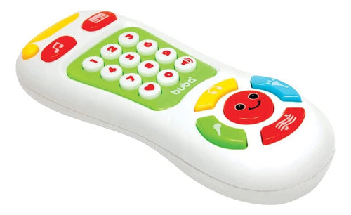 Brinquedo Musical Som E Luzes Controle Remoto Branco Buba 2