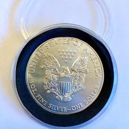 Silver Coin 999 USA Eagle 2013 Uncirculated + Capsule 2