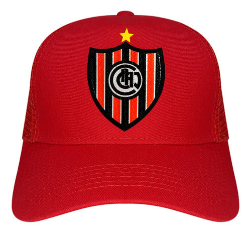 Mdt Cap Premium Chacarita Juniors Trucker Hat with Emblem 0