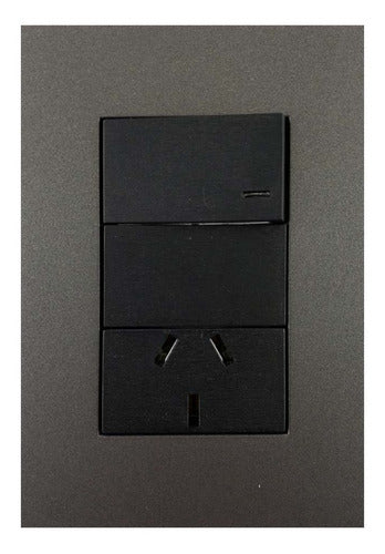 Jeluz Platinum Light Switch and Socket in Anthracite Finish 0