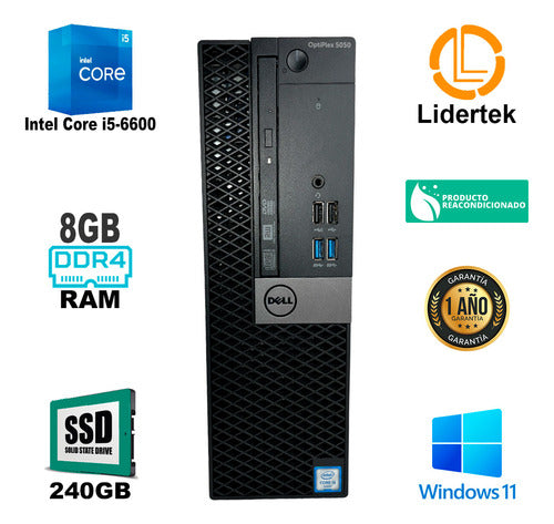 Torre Pc Escritorio I5-6600 8gb Ddr4 240gb Ssd Windows 11 1