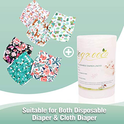 Wegreeco Biodegradable Bamboo Diaper Liner 100% Fragrance-Free 4