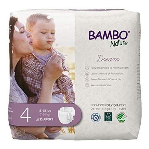 Bambo Nature Eco-Friendly High-Quality Baby Diapers Size 4 0