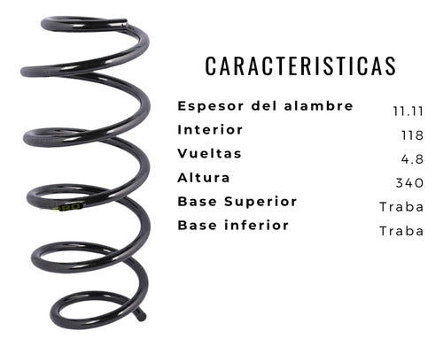 Kit X2 Espirales Delanteros Para Ford Ka 2008/2012 3