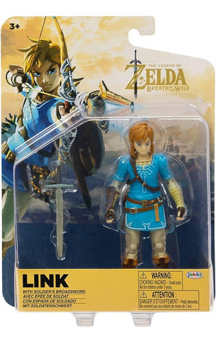 The Legend Of Zelda - Link Con Espada De Soldado  Articulado 0