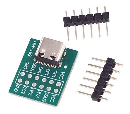 INFORMATICA SAN ISIDRO Conector Ficha Usb Tipo C Hembra En Pcb - Pack X 2 Unidades 4