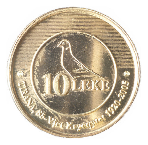 M594 Albania Coin 10 Leke Year 2005 Km# 93 0