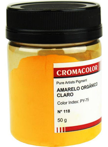 Pigmento Artistico Puro Cromacolor 118 Amarelo Claro 50g 0