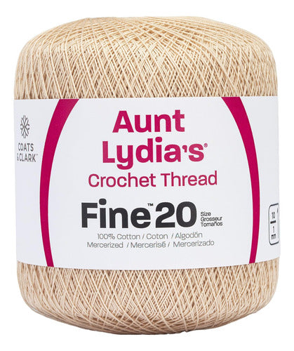 Red Heart Fine Natural Crochet Thread, Size 20 0