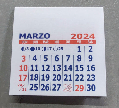 COPIADO FRANCO Calendar Mignon 2023 X 1000 U. 5 X 5cm. Unpunched 2