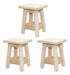 Queri Accesorios 3 High Stool Bench Natural Pine 45cm 0