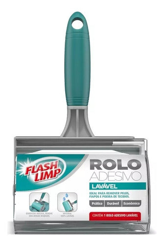 Kit 6 Rolo Adesivo Lavavel Flashlimp Tira Pelo Fiapo Atacado 1